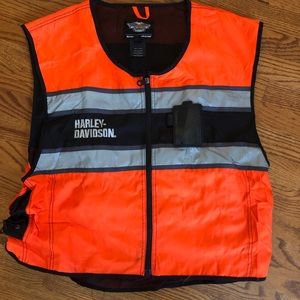 Harley Davison 3XL reflective vest for safety adj